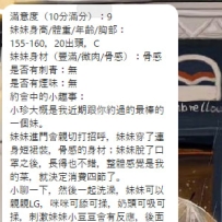 ❤️ 資訊：小珍 159.46.C+.21歲